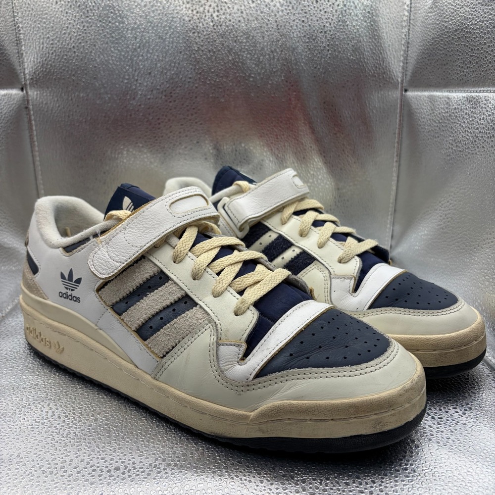 Size 10.5‎ Adidas Forum 84 Low Off White Collegiate Navy Mens Sneakers GZ6427